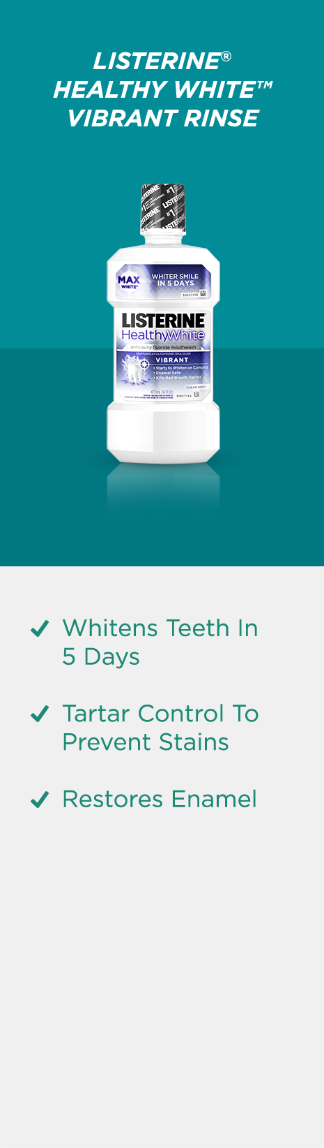 Choose Your Solutions For Healthy Whitening - Listerine Untuk Gigi Putih (465x1644), Png Download