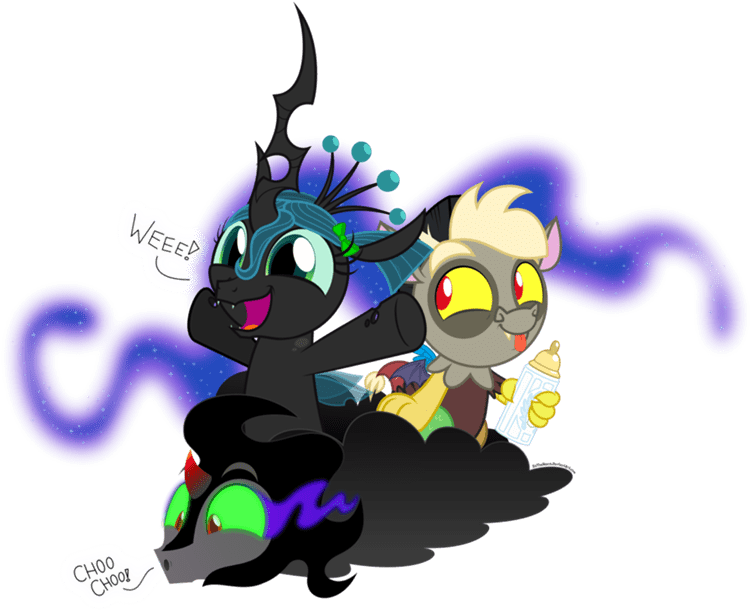 Sombra Nightmare Moon Discord Chrysalis - Mlp Nightmare Moon Filly (800x624), Png Download