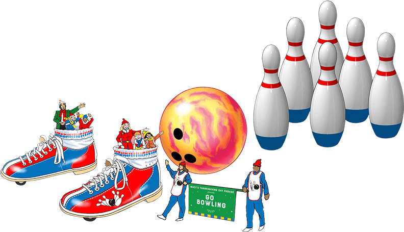 Image Go Bowling™ - 92nd Annual Macy's Thanksgiving Day Parade (800x800), Png Download