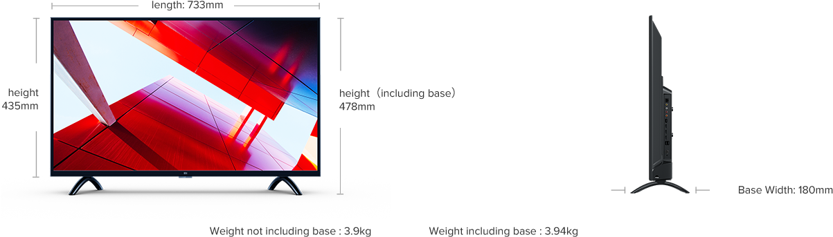 Dimensions - Xiaomi (1204x371), Png Download