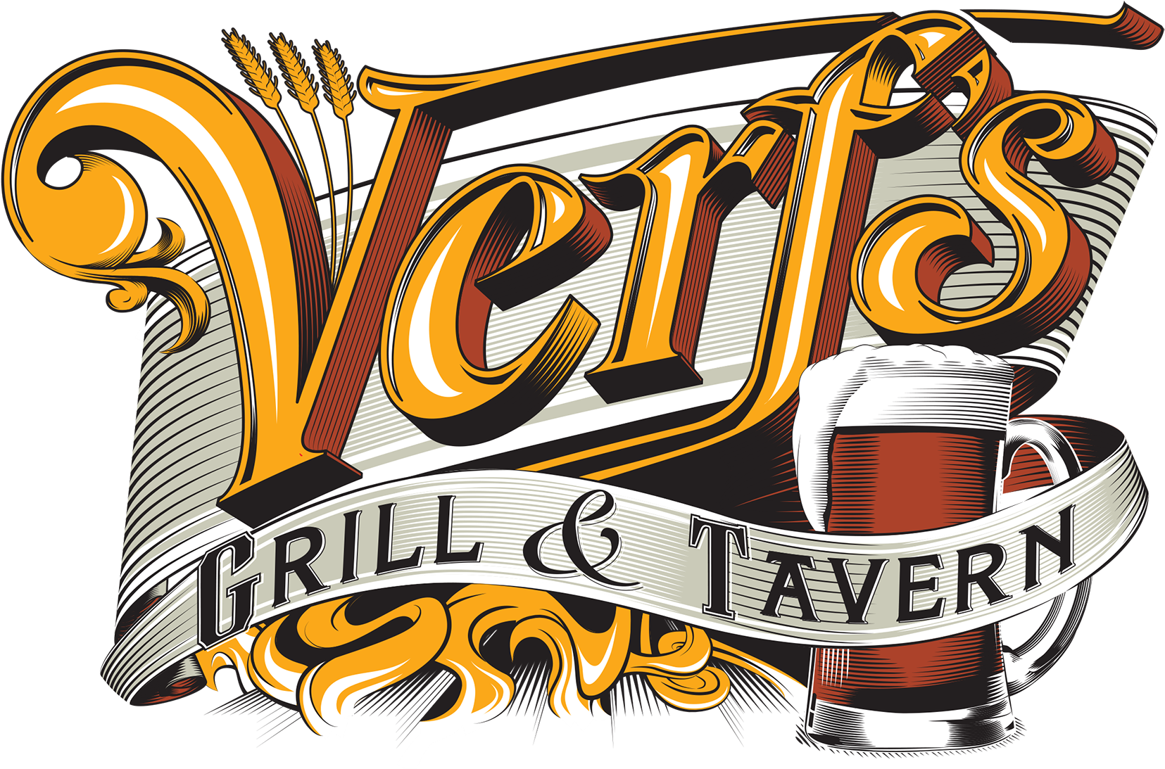 George And Susan Gober - Verf's Grill & Tavern (1800x1096), Png Download