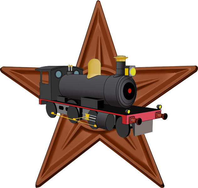Original Barnstar Train - Video Game (631x599), Png Download