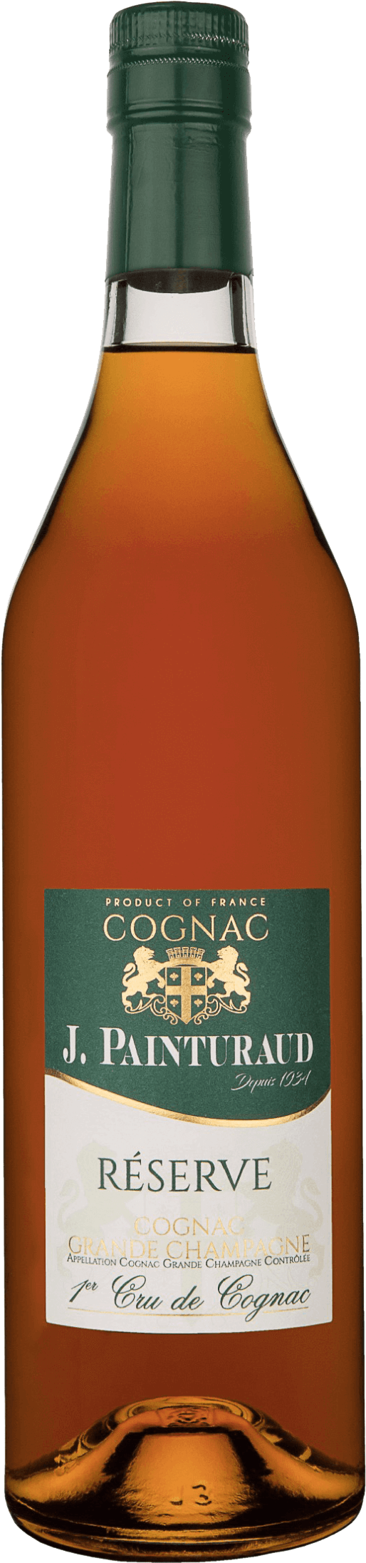 Bouteille De Vieux Cognac Réserve Grande Champagne, - 竹 鶴 12 年 ボトル (570x2263), Png Download