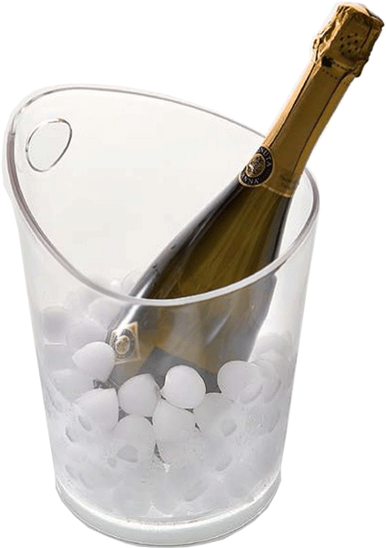 Bucket Transparent Champagne - Champagne Bucket Png (600x600), Png Download