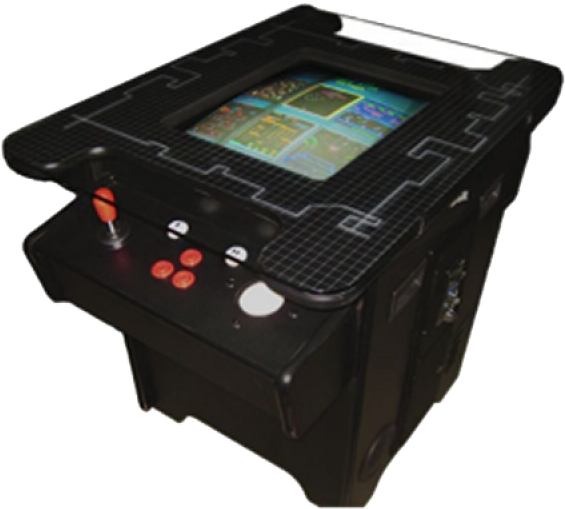 Cocktail Table Arcade Machine With Trackballs - Video Game (600x600), Png Download