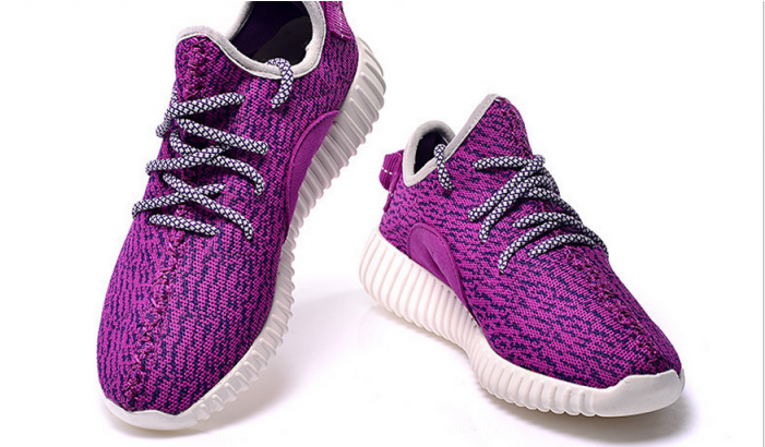 Yeezy Transparent Fake Vector Download - Women's Running Breathable Purple Shoes Sports Casual (700x600), Png Download