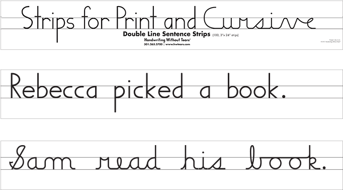 Double Line Sentence Strips (710x533), Png Download