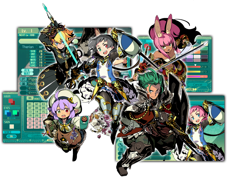 Customize Explorers To Form Your Own Adventuring Party - Etrian Odyssey V Original Soundtrack (900x702), Png Download