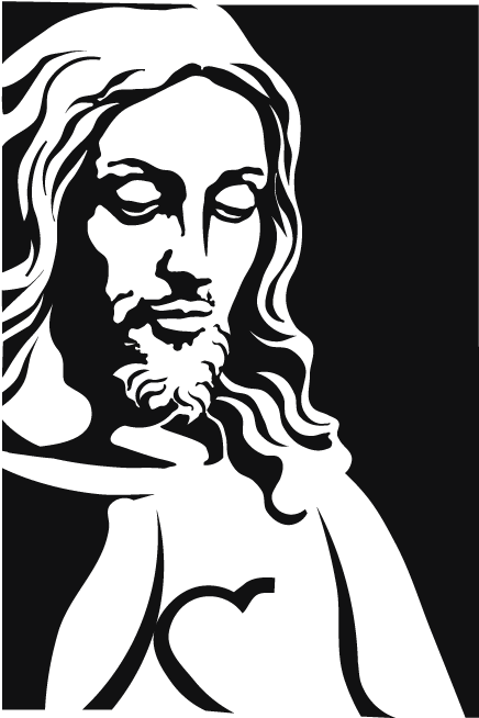 Dibujos Tribales De Jesus (500x700), Png Download