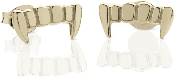 Fang Stud Earrings - Earrings Sterling Silver (1024x1024), Png Download