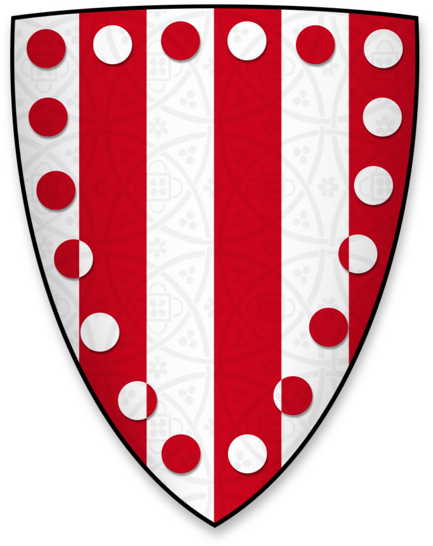 Coat Of Arms Of Roger De Montbegon, Lord Of Hornby - Circle (968x1200), Png Download
