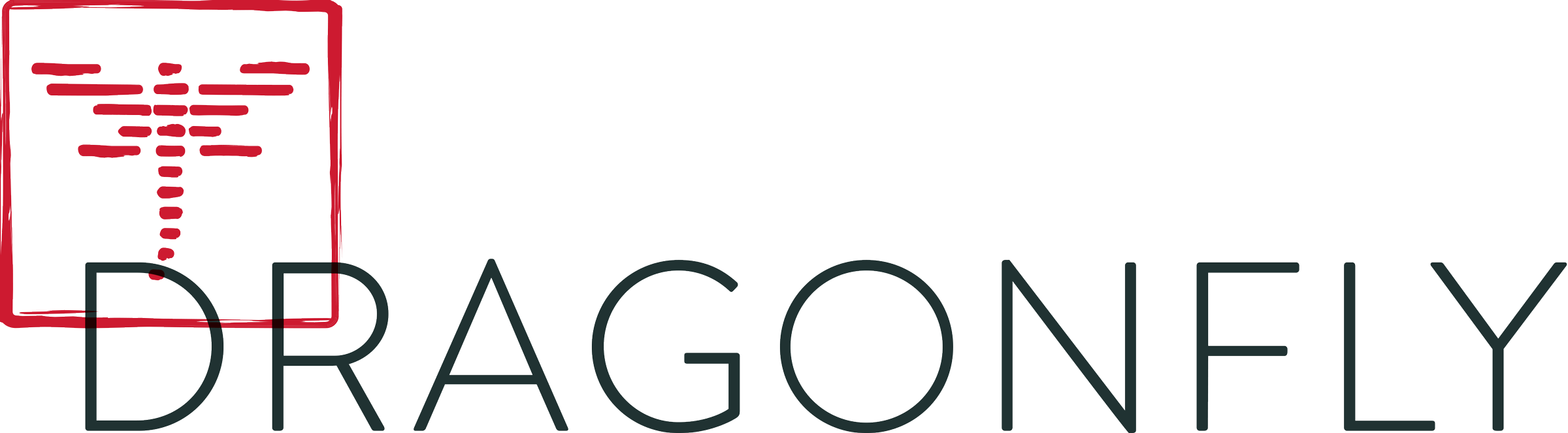 Dragonfly Sushi Logo (2400x663), Png Download