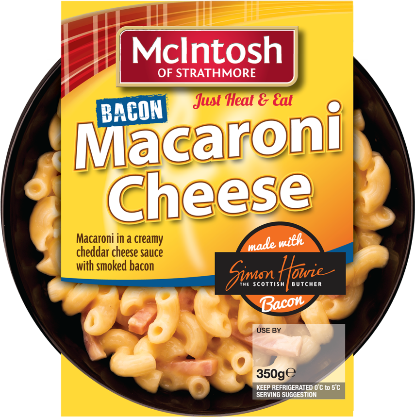 Sh Bacon - Mcintosh Of Strathmore Meaty Macaroni Cheese Made (1024x1024), Png Download