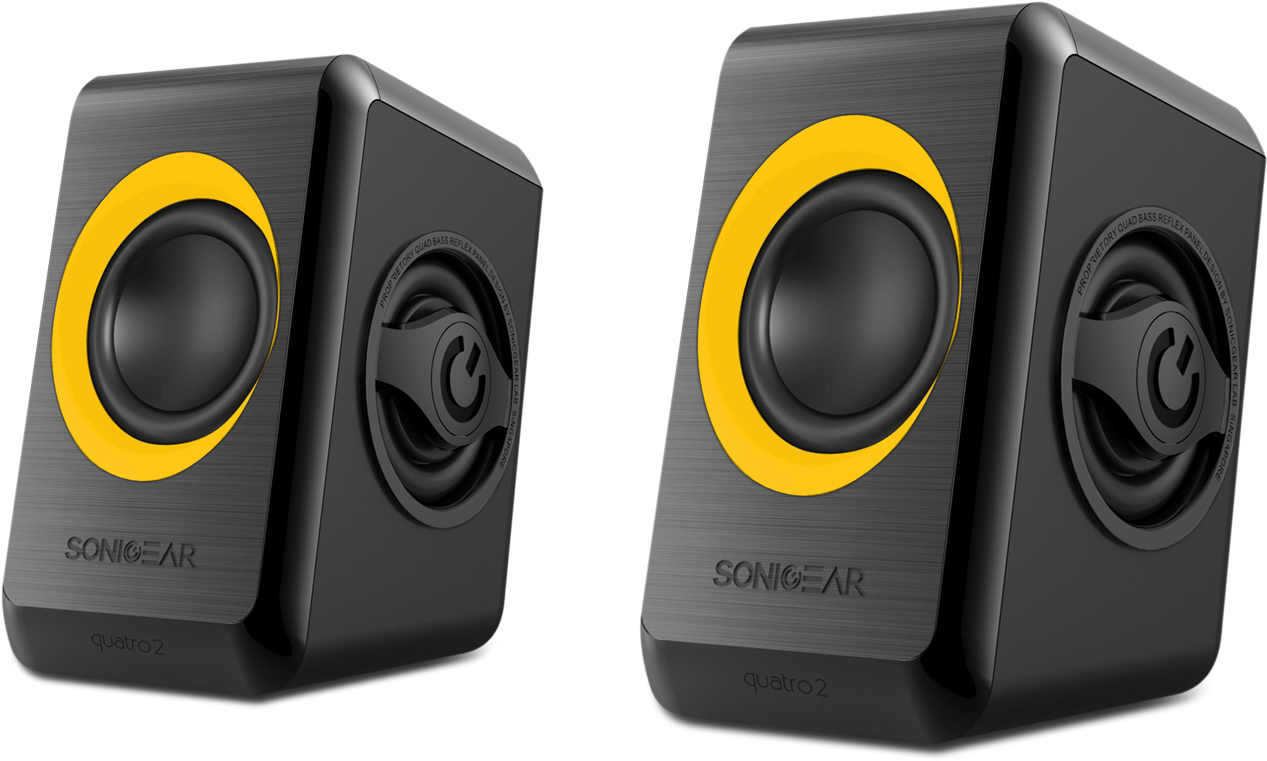 Portable Speaker Png Background Image - Sonic Gear Speaker Quatro (1367x1276), Png Download