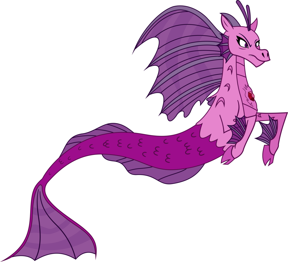 Angry, Aria Blaze, Artist - Mlp Aria Cute Dragon (1129x1024), Png Download