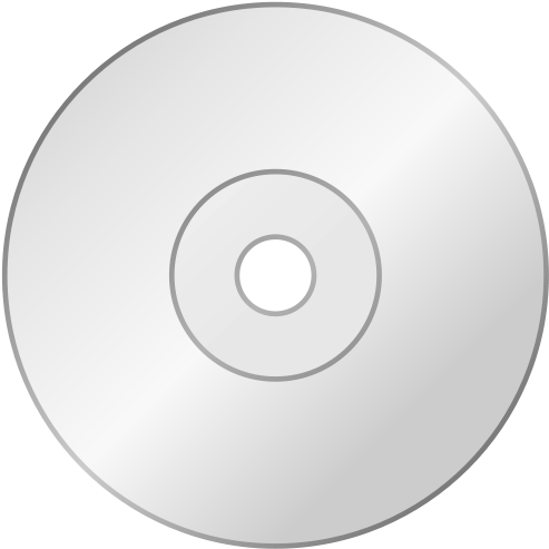 Cd Icon Medium 600pixel Clipart, Vector Clip Art - Disco En Blanco Y Negro (600x600), Png Download
