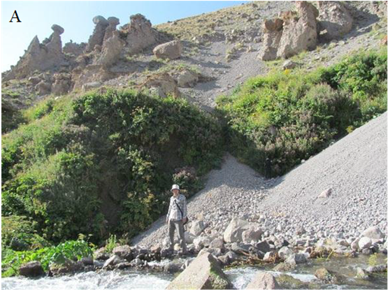 And (b) The Traces Of Erosion And Formation Of Fairy - Outcrop (903x414), Png Download