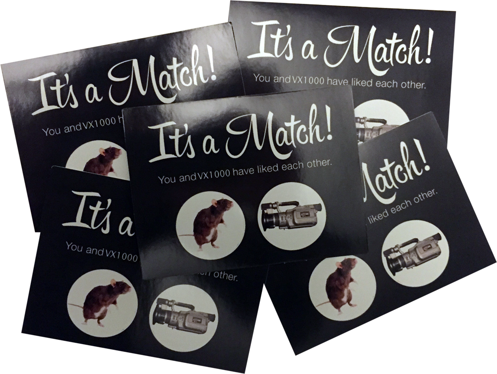 Image Of Sk8rats Tinder Vx1000 Sticker Pack - Tinder Netflix Magnet Or Button. It's A Match. Netflix. (1000x752), Png Download