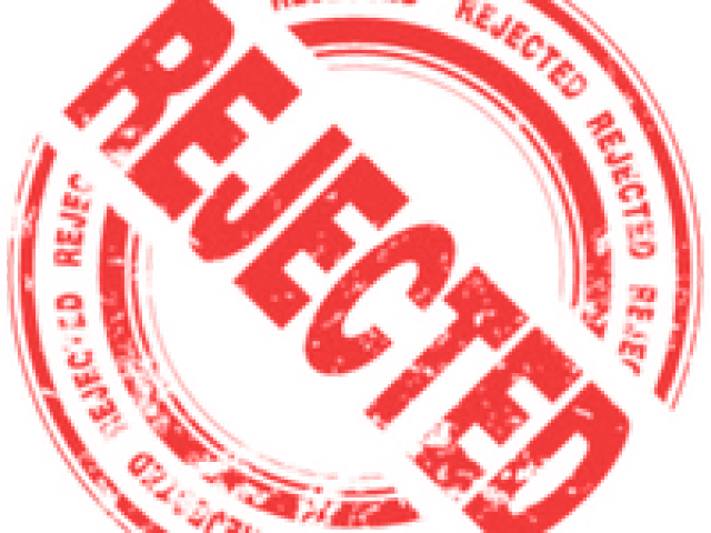 Rejected Stamp Png Transparent Images - Student Visa Rejected Australia (640x480), Png Download
