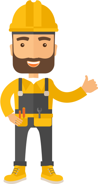 Sign Up On Vipeq - Clip Art Construction Worker (640x696), Png Download