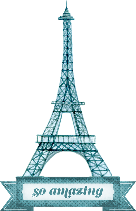 Eiffel Tower Png 12, Buy Clip Art - Composition Book: France [book] (466x720), Png Download