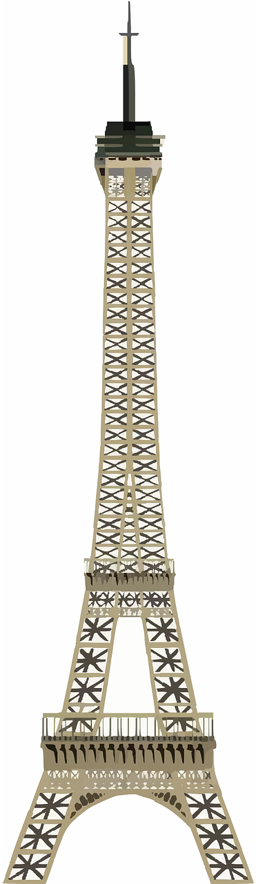Eiffel Tower Paris France Png Image - Eiffel Tower Clip Art (640x1280), Png Download