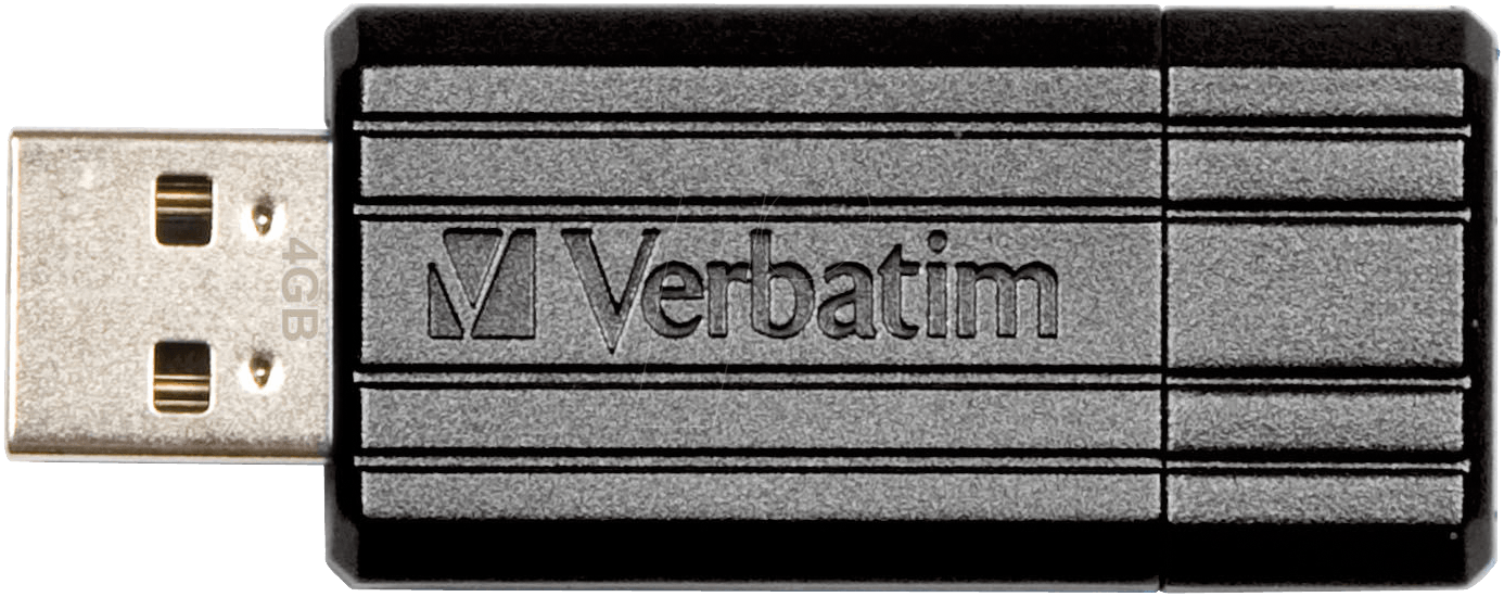 0 Stick, 32gb Verbatim Pinstripe Black Verbatim - Verbatim Pinstripe 128 Gb (1386x550), Png Download