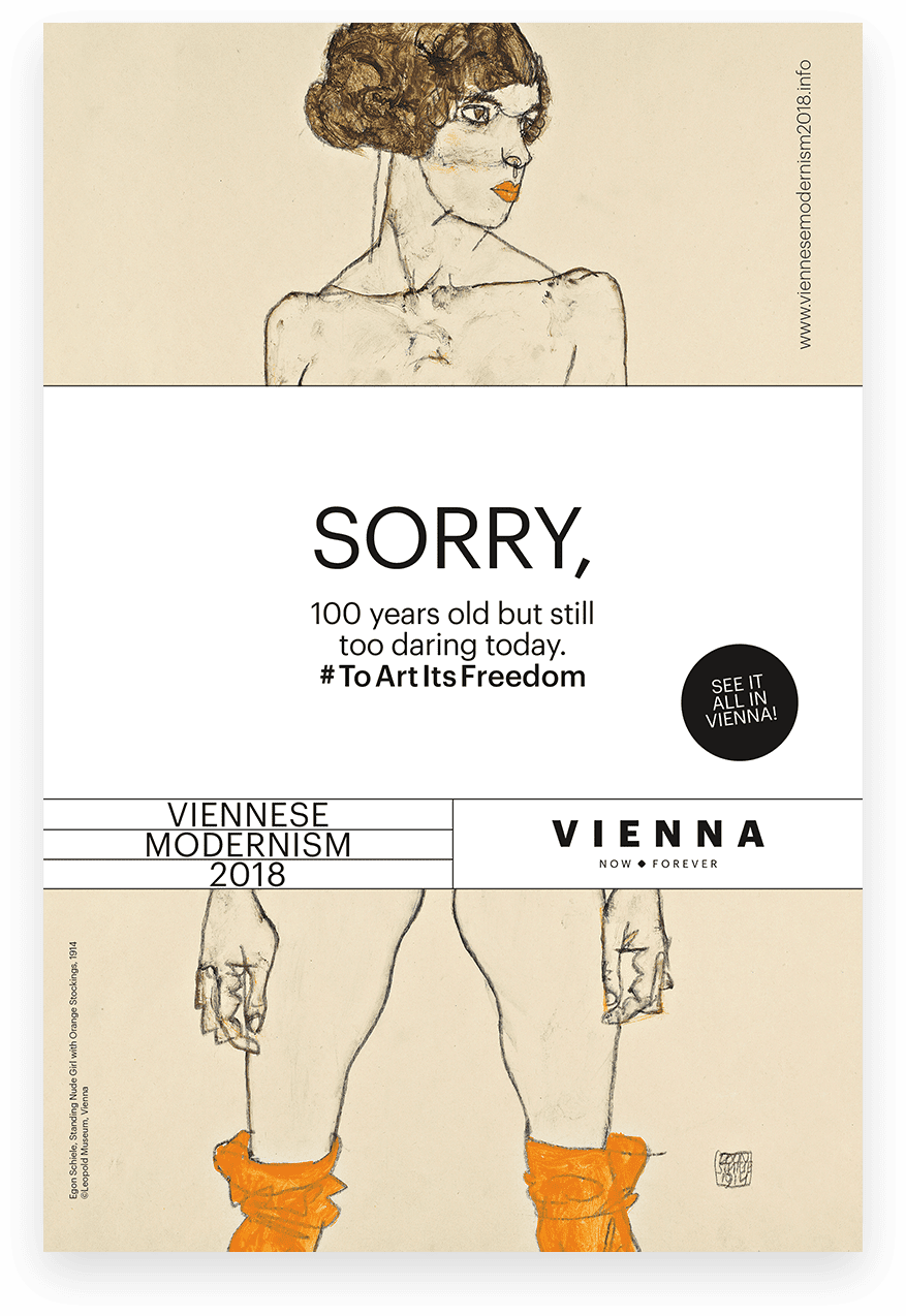 100 Years Old - Egon Schiele Kunstdruck: Stehendes Nacktes Mädchen (877x1274), Png Download