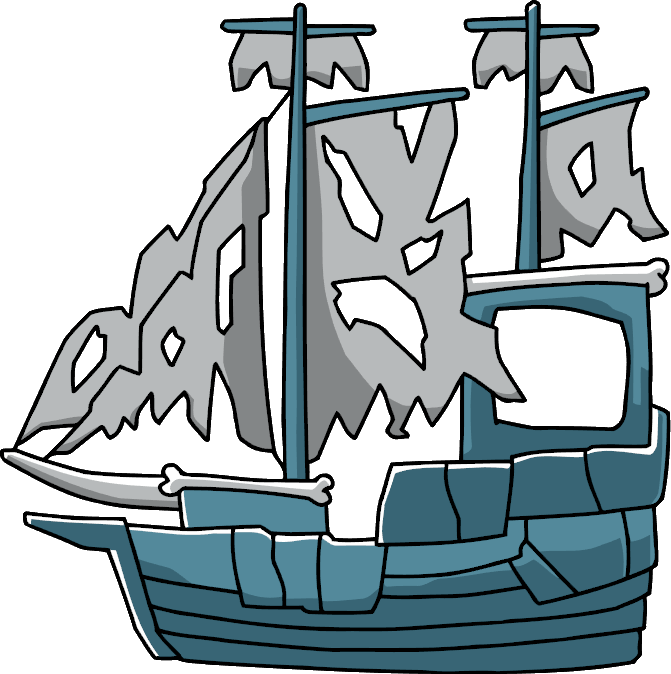 Ghost Ship Png - Ghost Pirate Clip Art (671x674), Png Download