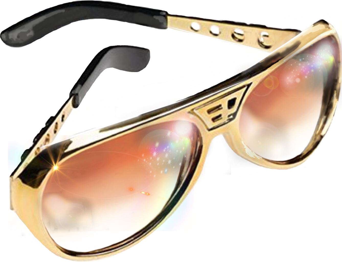 Elvis Sunglasses Png - Glasses (1338x1024), Png Download