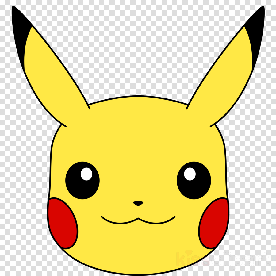 Pikachu Face Clipart Pikachu Pokémon Yellow Clip Art - Clip Art (900x900), Png Download