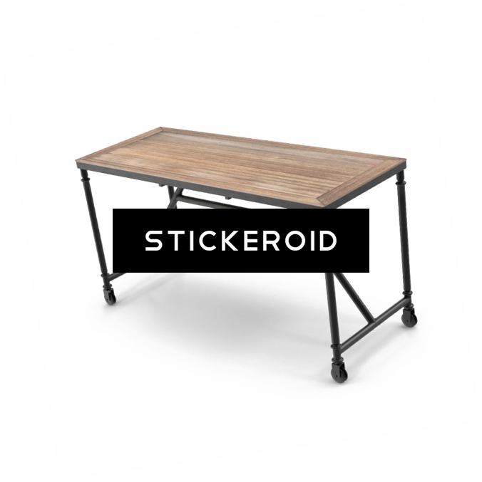 Desk Hd Furniture - Outdoor Table (676x677), Png Download