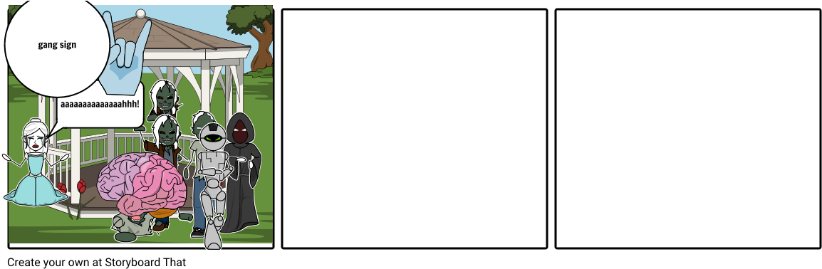 Zombie Gang - Illustration (1164x385), Png Download