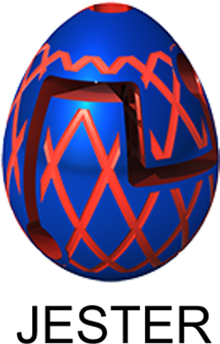Jester 3d Maze Puzzle - Bepuzzled Smart Egg Labyrinth Puzzle Skull (600x600), Png Download