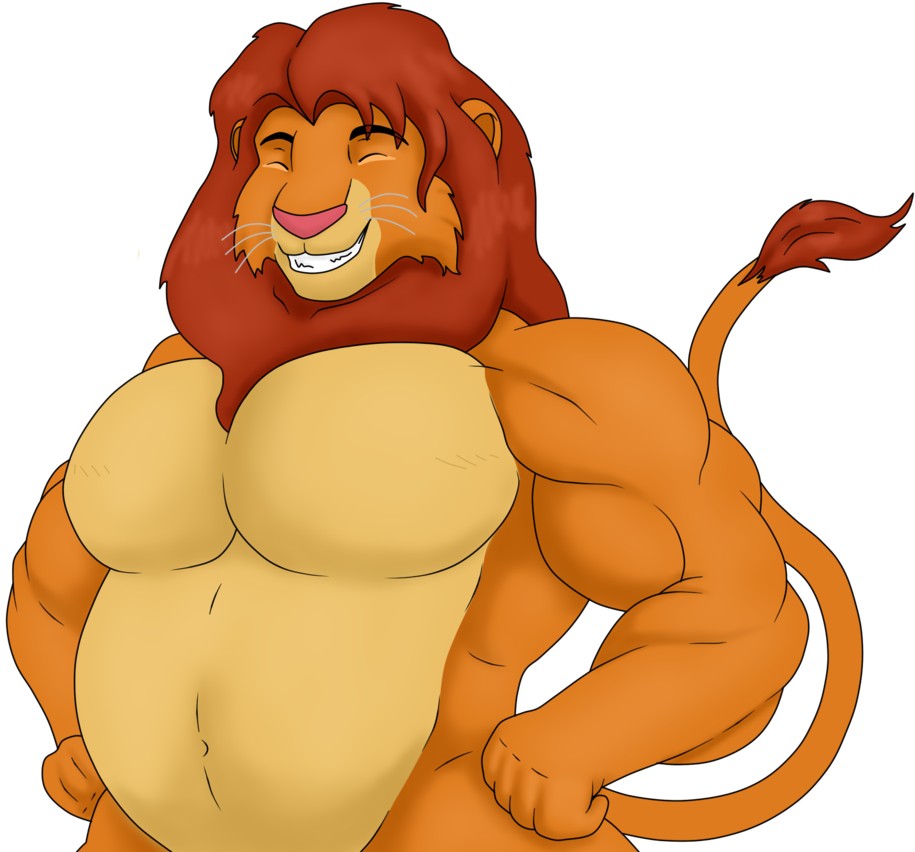 King Sized Simba By Day Tripper Guy-d9e5bjm - Buff Simba (932x858), Png Download