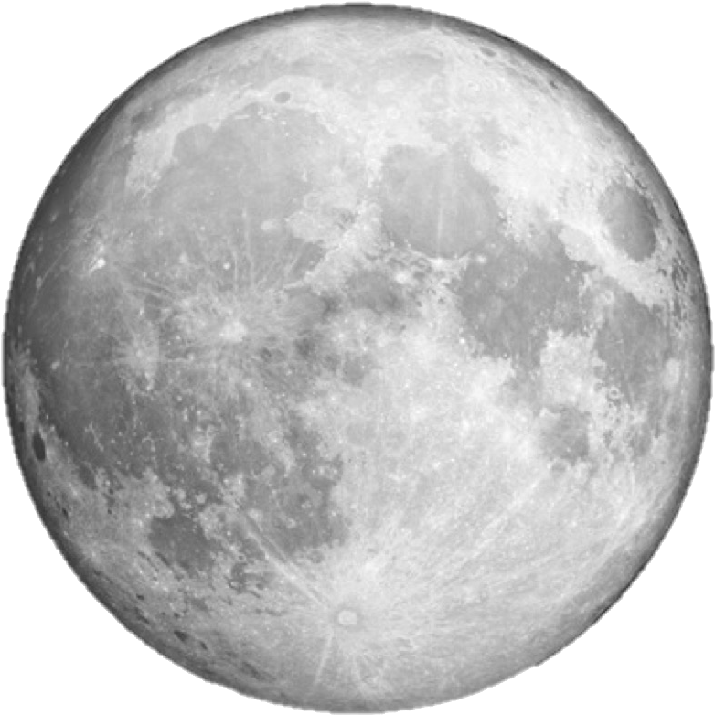 Blue Full Moon Png (800x800), Png Download