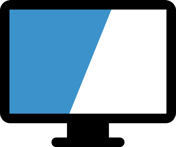 Our Work - Computer Monitor (612x511), Png Download