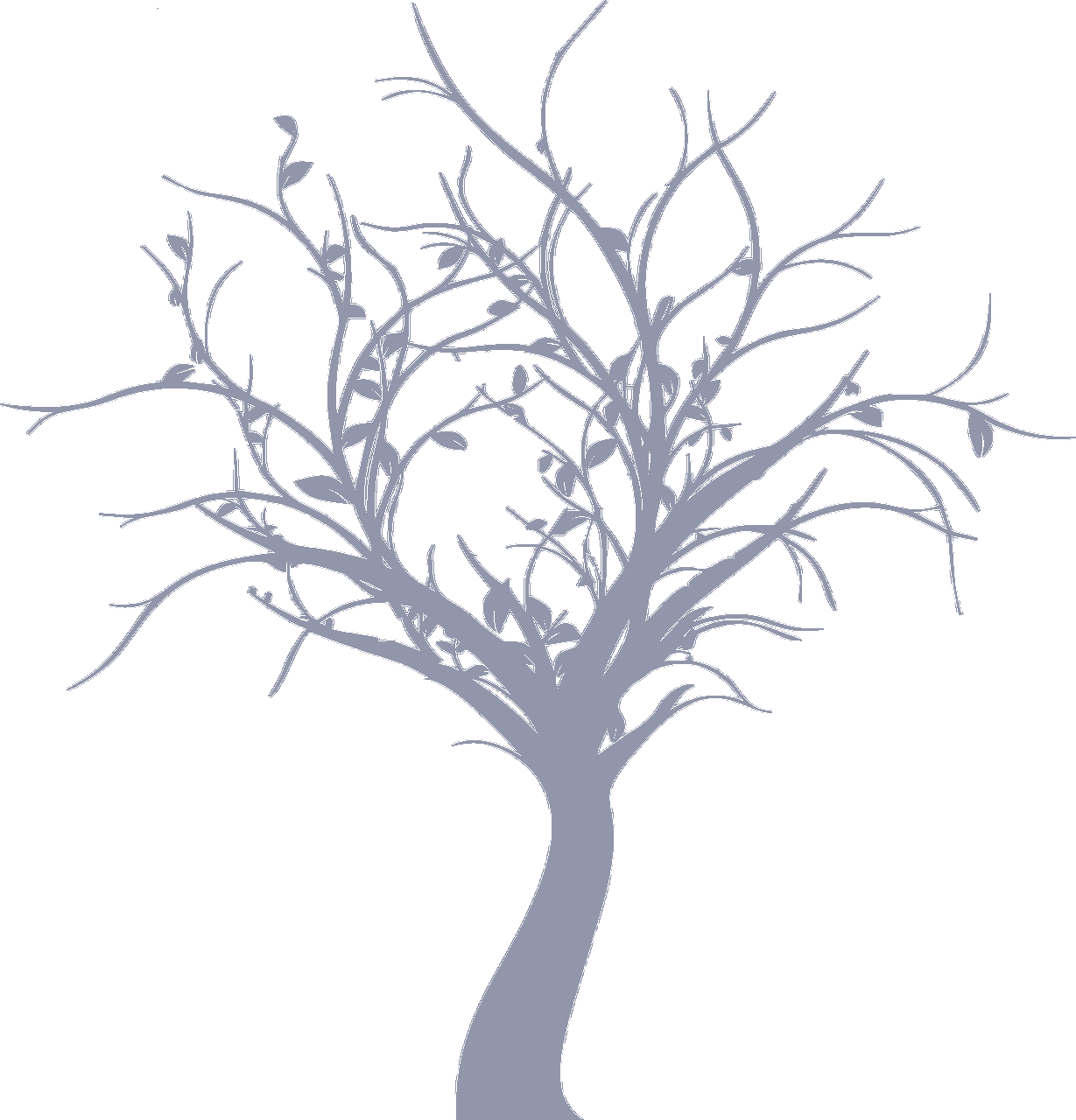 Tree - Into The Woods Silhouette (1229x1280), Png Download