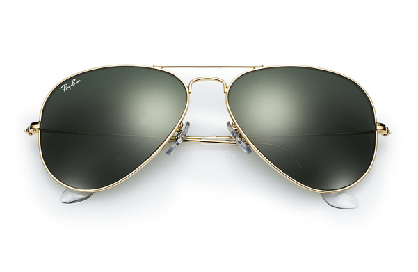 Aviator Sunglasses Png Green - Ray Ban Rb3025 Aviator Sunglasses - Gold 001/58 - Size (600x515), Png Download