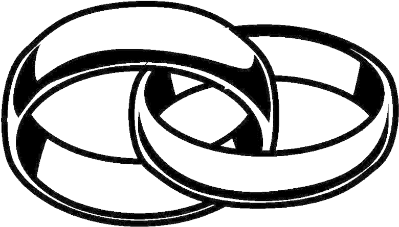 Double Wedding Ring Png Photo - Wedding Band Rings Clipart (830x496), Png Download