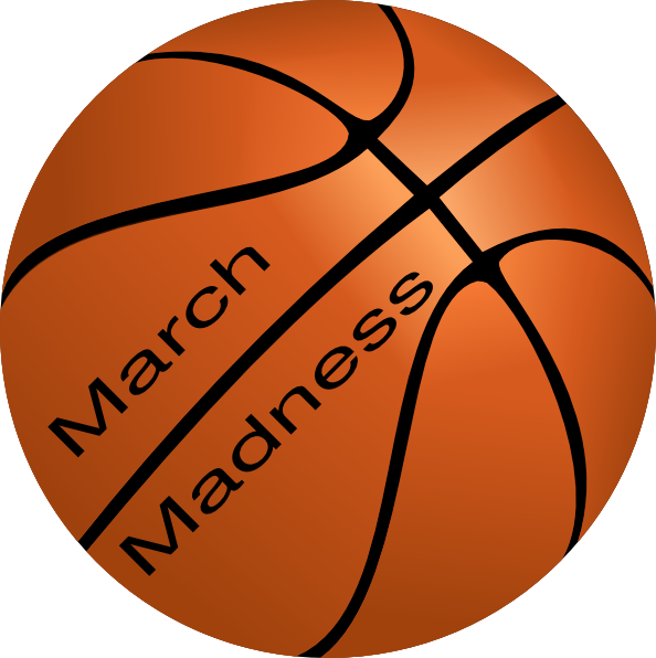 Madness Clipart Desktop Backgrounds Image Royalty Free - Happy Birthday Basketball Theme (594x596), Png Download
