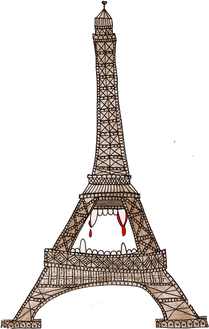A 237 Gostou Do Passeio Tumblr Cute Png - Eiffel Tower Vintage Png (500x688), Png Download