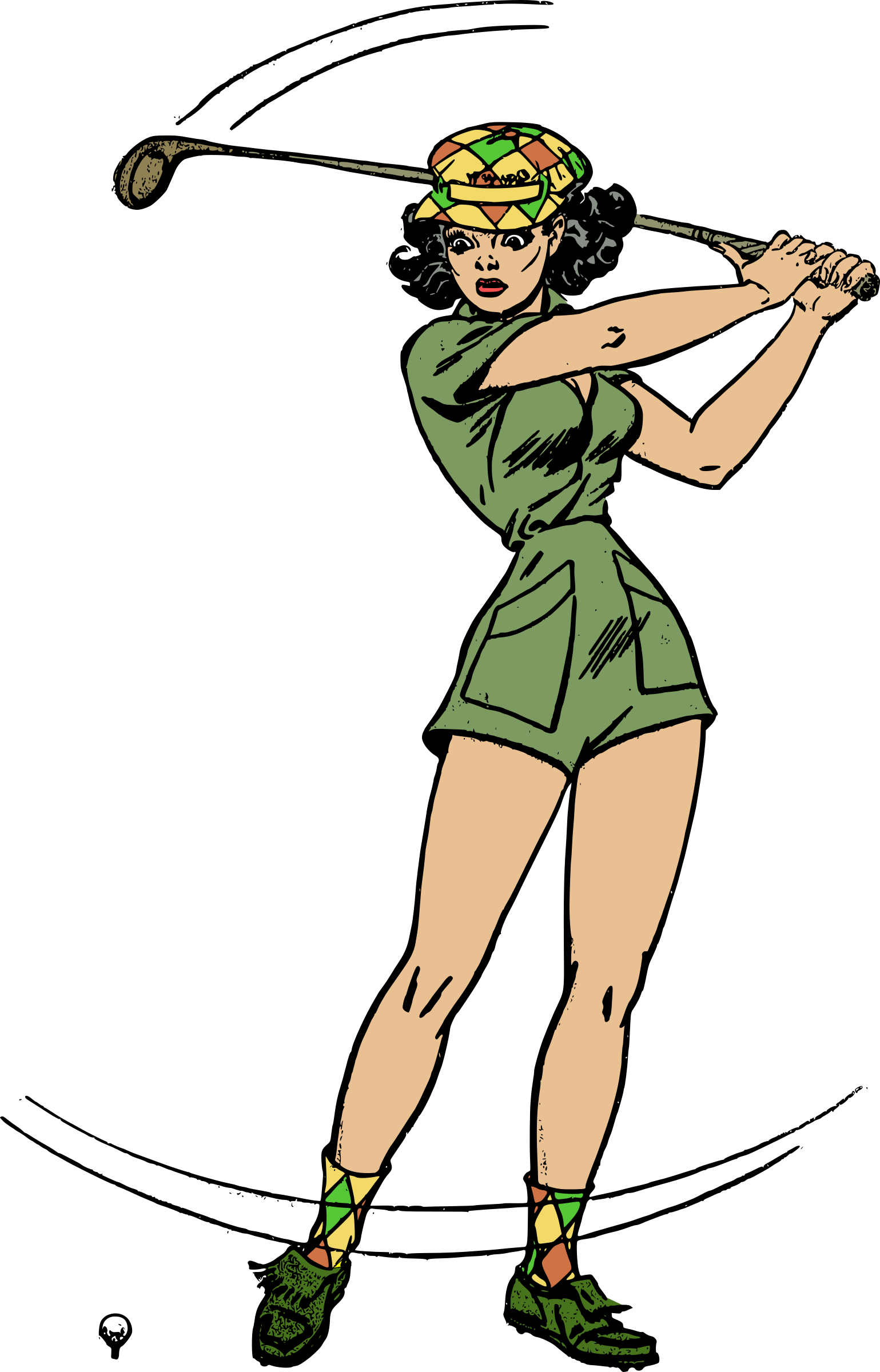 Seth Rollins Clipart Transparent - Female Golfer Transparent Background (1539x2400), Png Download