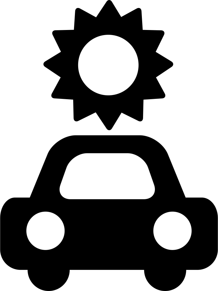 Png File Svg - Car Sun Icon (736x980), Png Download