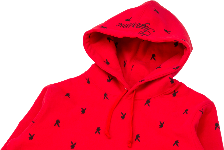 Supreme Playboy Hooded Sweatshirt (1000x600), Png Download