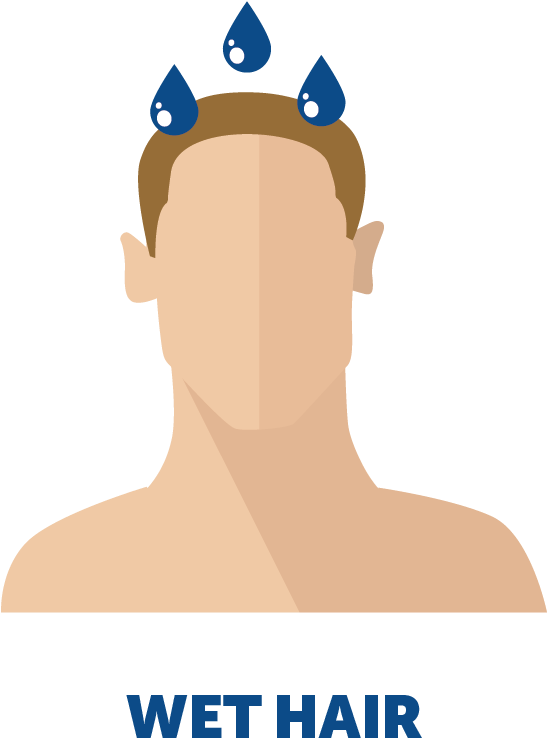 Pregaine Wet Hair - Hair (736x982), Png Download