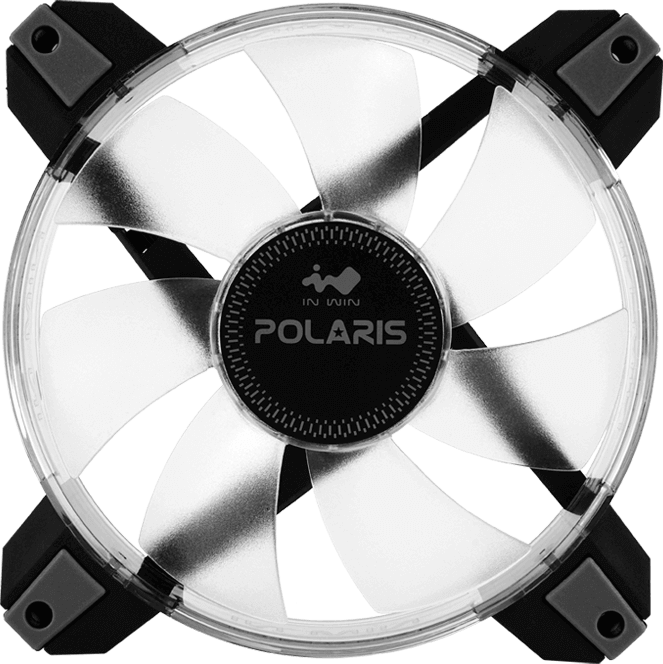 Rgb Lighting - Win Polaris Rgb Led Transparent 120mm Fan, Add-on (663x664), Png Download