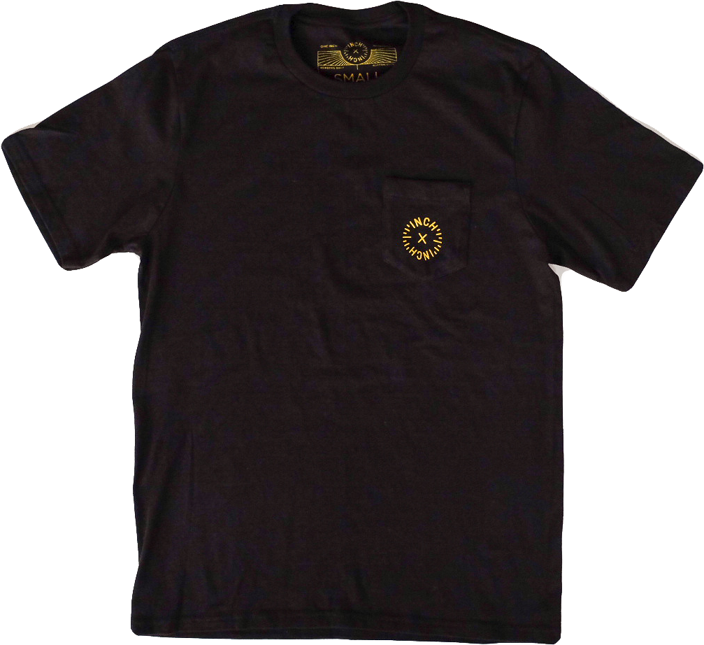 Image Of Inch X Inch Logo Pocket T-shirt - Black T Shirt Basic (1130x1130), Png Download