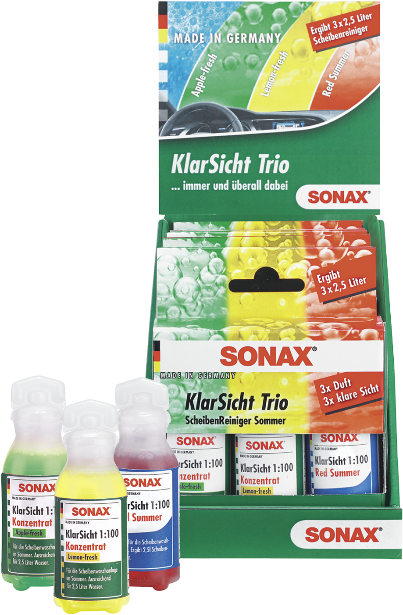 Packshot - Sonax Clearsight 1:100 Concentrate Trio Counter Display (845x1240), Png Download