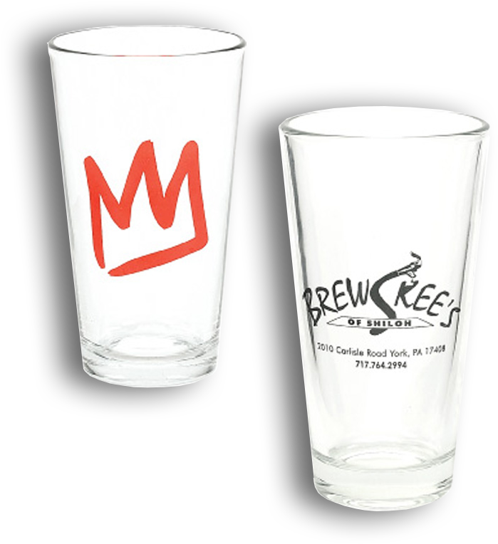 Pint Glasses - Custom 16 Oz Drinking Glass, 6.125" H X 3.375" Diameter (800x800), Png Download